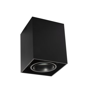 Nova Luce Rende - spot en saillie - 9,6 x 9,6 x 12 cm - noir