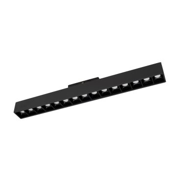 Nova Luce Este - luminaire pour système de profilés magnétiques - 40,2 x 3,5 x 5,1 cm - 22W LED inclus - noir - couleur de lumière blanche
