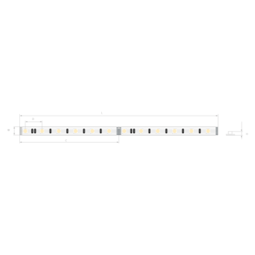 Klus bande LED - largeur 0,6cm, longueur 500cm - 24Vdc - 15,6W LED par mètre - 96 LED par mètre - IP20 - RGB