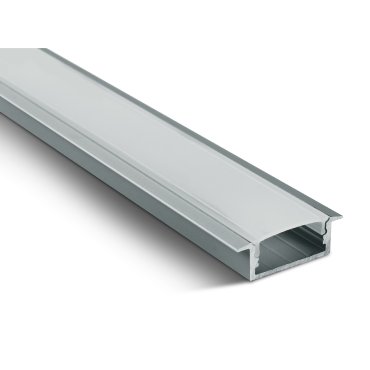 ONE Light - profilé LED encastré - 3 x 1 cm - longueur 200 cm - aluminium