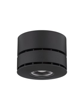 Nova Luce Lot - spot en saillie - Ø 10 x 7 cm - 15W LED inclus - noir