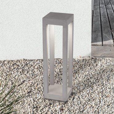 Nova Luce Bev - lampe de jardin - 17 x 20 x 17 cm - 5W LED inclus - IP65 - gris