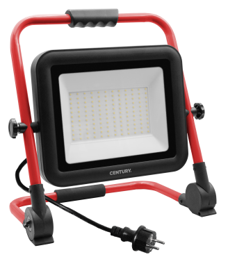 Century Italia Rework - projecteur portable - 39,5 x 26 x 43 cm - 100W LED inclus - IP65 - noir et rouge