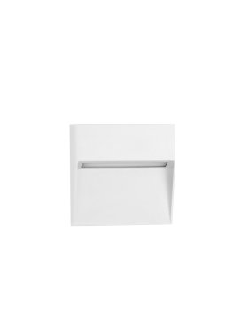 Nova Luce Nectar - applique murale extérieure - 11 x 3 x 11 cm - 3W LED inclus - IP65 - blanc sablé