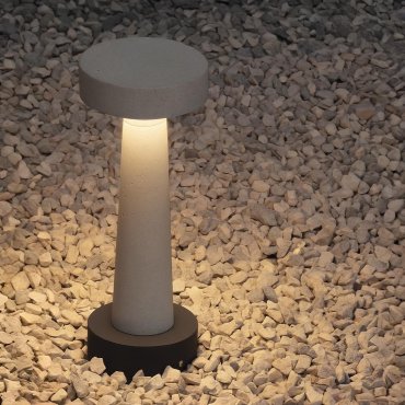 Nova Luce Cram - lampe de jardin - Ø 11,5 x 30 cm - 5W LED inclus - IP65 - sablé