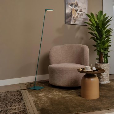 Lucide Lavale - lampadaire - 54,8 x 20 x 137,9 cm - 3W LED avec fonction dimming inclus - turquoise