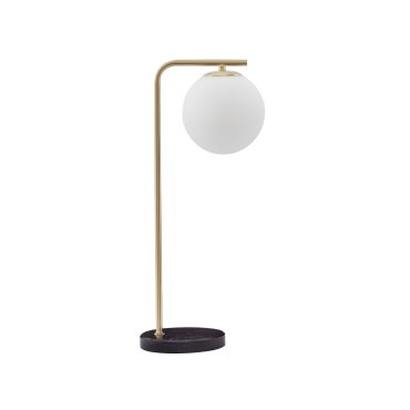 Nova Luce Alvarez - lampe à poser - 22 x 15 x 51 cm - or satiné et opale