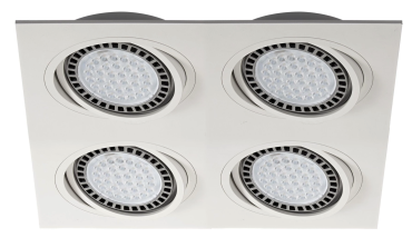 Zuma Line Boxy DL 4 - spot encastré - 35 x 35 cm - 315 x 315 mm taille d'encastrement - blanc