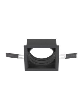 Nova Luce Wall Washer - spot encastré pour module LED - 8,5 x 8,5 cm - noir