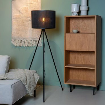 Lucide Tagalog - lampadaire - Ø 55 x 142 cm - noir