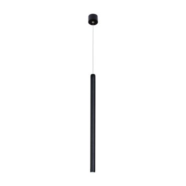 Nova Luce Ultrathin - lampe suspendue - Ø 2,5 x 150 cm - 3W LED inclus - noir