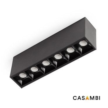 Faro Neso Point-6 - luminaire pour rail magnétique - 16,4 x 1,3 x 2,2 cm - 8W CASAMBI dimmable LED inclus - 34° beam - noir