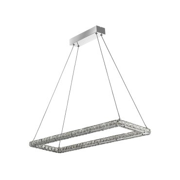 Searchlight Clover - lampe suspendue - 80 x 26 x 120 cm - 30W LED inclus - chrome