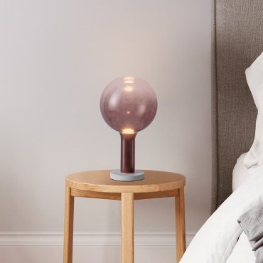 Nova Luce Nostos - lampe de table - Ø 20 x 35 cm - 3W dimmable LED inclus - brun et or