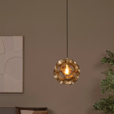 Lucide Hannelore - lampe suspendue - Ø 30 x 163 cm - or