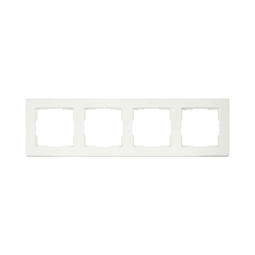 Ion Industries V1 - cadre de couverture quadruple - blanc mat