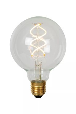 Lucide Ampoule à filament LED - Ø 9,5 x 13,8 cm - E27 - 4,9W dimmable - 2700K - transparent