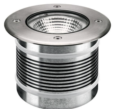 Spot intégré au sol pour l'extérieur - Ø 125 mm - 125 mm encastré - 10,2W inclus - IP67 - métal