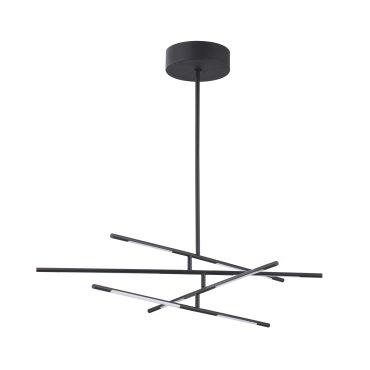 Nova Luce Raccio - lampe suspendue - 84 x 80 x 81 cm - 40W LED dimmable inclus - noir
