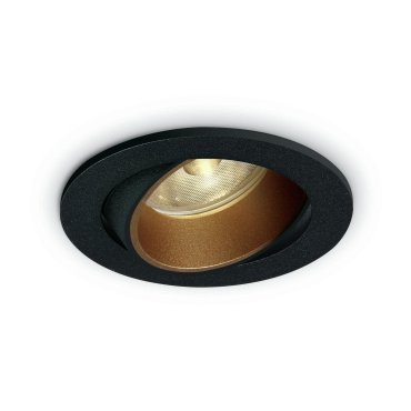 ONE Light Anneaux interchangeables - spot encastré - Ø 85 mm, Ø 76 mm encastré - 7W LED dimmable inclus - noir