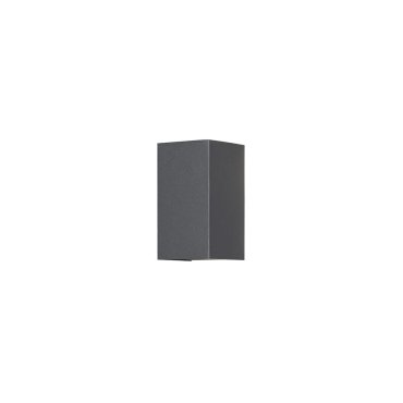 Konstsmide Cremona High Power - applique murale extérieure avec 2 faisceaux lumineux réglables - 9,5 x 11,5 x 17 cm - LED 9W inclus - IP54 - anthracite