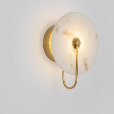 Nova Luce Maru - applique murale - Ø 30 x 11,5 cm - 6W LED inclus - laiton doré