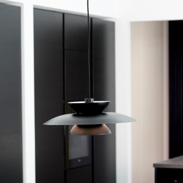 Nordlux Carmen - lampe suspendue - Ø 45 x 215 cm - noir
