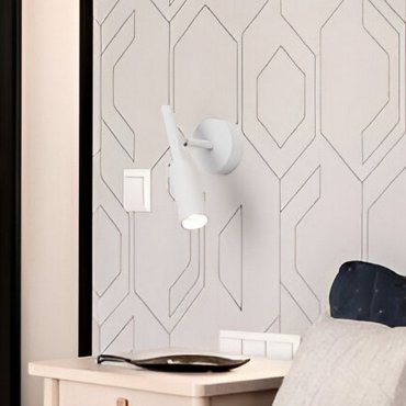 Nova Luce Joy - applique murale - 8 x 14 x 20,5 cm - 7W LED inclus - blanc sable