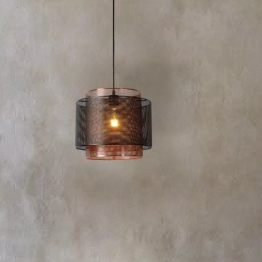 Lucide Orrin - lampe suspendue - Ø 34 x 160 cm - noir
