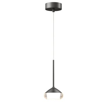 Artdelight Phoenix - lampe suspendue - Ø 11,6 x 208,2 cm - 7W dimmable led inclus - gris mat