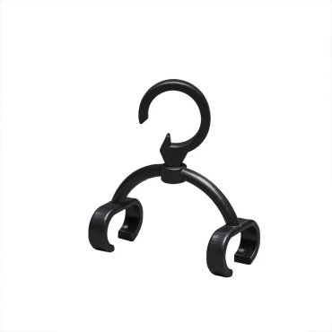 Konstsmide - crochets de suspension pour guirlande lumineuse pour 2392 - 20 pièces - IP44 - noir