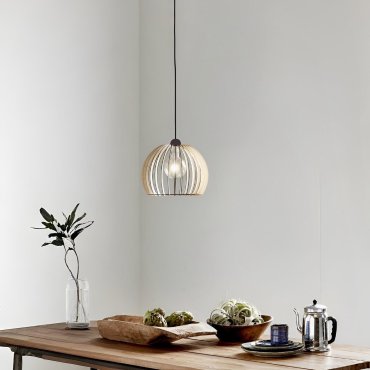Nordlux Chino 30 - lampe suspendue - Ø 30 x 276 cm - brun clair