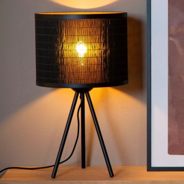 Lucide Tagalog - lampe à poser - Ø 26 x 42 cm - noir