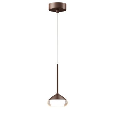 Artdelight Phoenix - lampe suspendue - Ø 11,6 x 208,2 cm - 7W dimmable led inclus - bronze brossé