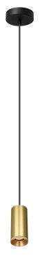 Artdelight Milano - lampe suspendue - Ø 6,5 x 150 cm - or mat