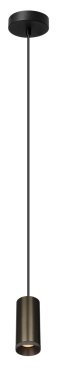Artdelight Milano - lampe suspendue - Ø 6,5 x 150 cm - bronze clair