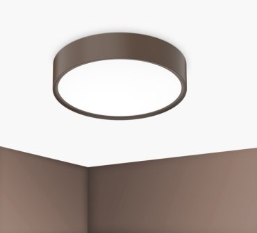 Century Italia Blanca Luxe - plafonnier - Ø 40 x 7 cm - 24W LED inclus - café