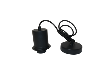 Artdelight Rosario - set de suspension pour Ø 30/40 cm - 150 cm - noir