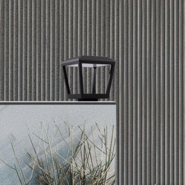 Nova Luce Opu - lampe à poser - 24 x 26 x 24 cm - 15W LED inclus - IP65 - anthracite foncé