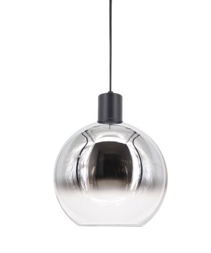 Artdelight Rosario - lampe suspendue - Ø 30 x 150 cm - chrome fumé