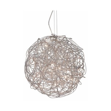Artdelight Draga - lampe suspendue - Ø 35 cm - 7 x 14W halogène inclus - acier mat
