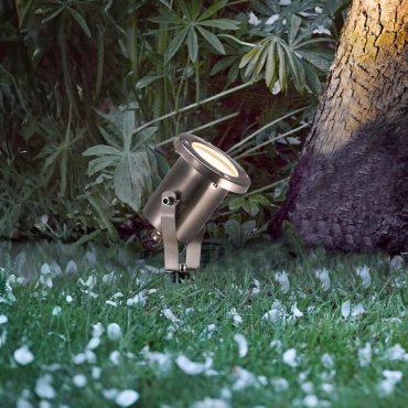 Nordlux Taurus - spot de jardin sur pique - Ø 10 x 31 cm - IP54 - acier inoxydable