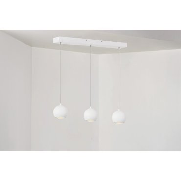 Artdelight Denver - lampe suspendue - 100 x 8,2 x 200 cm - 3 x 7W LED dimmable inclus - blanc