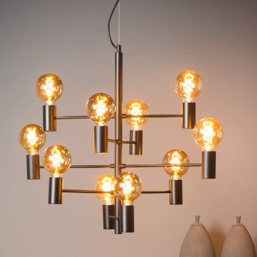 Lucide Leanne - lampe suspendue - 75 x 49 x 190 cm - noir
