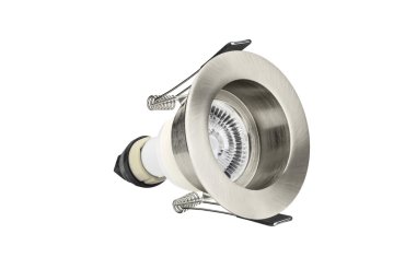 Integral LED Milan - spot à encastrer - Ø 85 mm, Ø 70 mm à encastrer - IP65 - nickel satiné