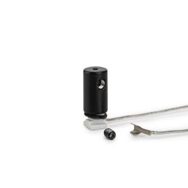 KLUS LIN-ZM - point de fixation avec câble d'alimentation - noir