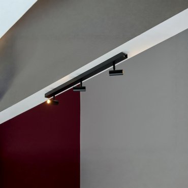 Nordlux Omari - spot en saillie 3L - 12 x 78 cm - 3 niveaux de gradation - 3x 3,2W LED inclus - noir