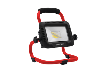 Century Italia Jolly - projecteur portable - 23 x 17,5 x 27 cm - LED 50W incluse et dimmable - IP54 - noir et rouge