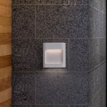 Nova Luce Tall - applique murale extérieure - 12,5 x 13,5 x 4 cm - 6W LED inclus - IP54 - blanc sablé