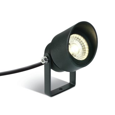 ONE Light Garden Round Spots - spot de sol sur piquet - Ø 6,7 x 11 cm - 5W LED inclus - IP65 - anthracite